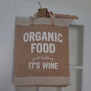 Organic Food Wine Tote Bag